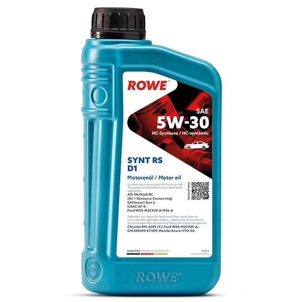 ROWE HIGHTEC SYNT RS D1 SAE 5W-30