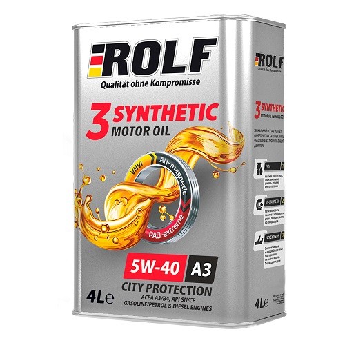 ROLF 3-SYNTHETIC  SAE 5W-40 ACEA A3/B4