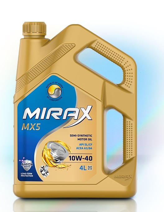 Mirax MX5 SAE 10W-40 ACEA A3/B4 API SL/CF, 4л