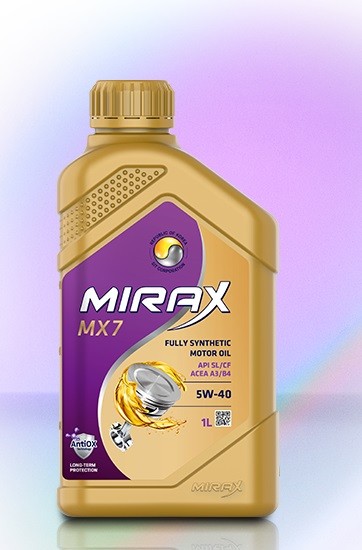 Mirax MX7 SAE 5W-40 ACEA A3/B4 API SL/CF, 1л